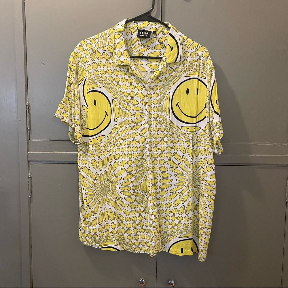 ASOS Smiley Face Yellow Shirt